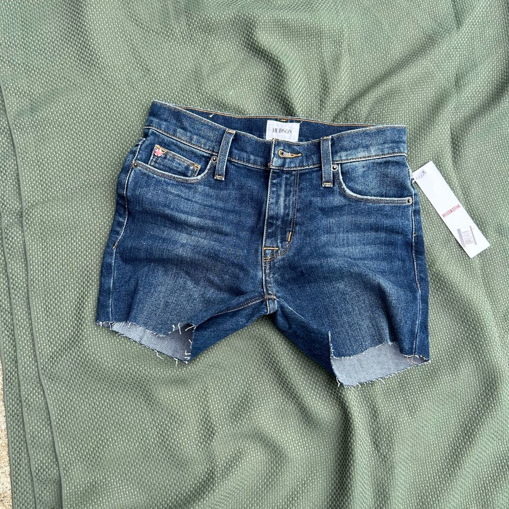 Hudson Jean Shorts with Rolled Hems